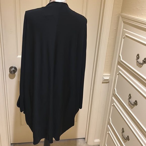 Josie Natori Tunic Vest Matte Black NWT - Picture 4 of 8